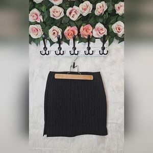 Finally Classic Pinstripe Mini Skirt